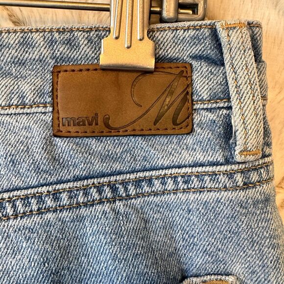 Mavi Jean Size 29 X 27 Viola High Rise Slim Straight Cropped Distressed - Picture 13 of 16
